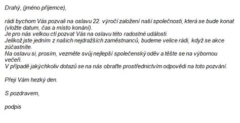e-mail s pozvánkou na poradu