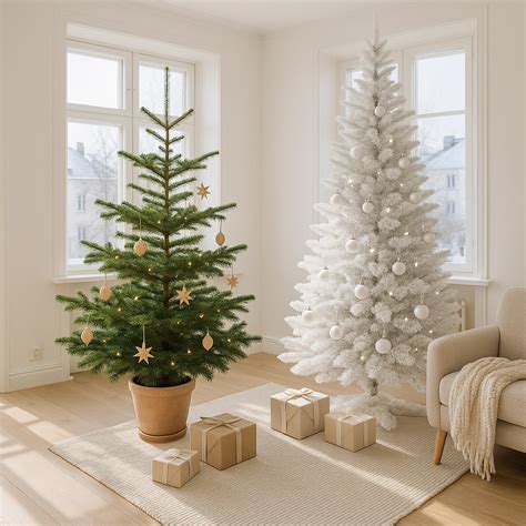 Detail pevnej vetvy vianočného stromčeka unesúcej ozdoby