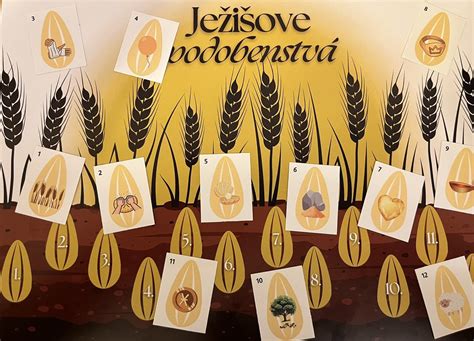 Ilustrácia podobenstva o rozsievačovi s rôznymi typmi pôdy