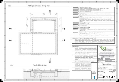 Pôdorys veľkej sály Spoločenského pavilónu s vyznačením rozmerov