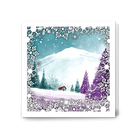 Ilustrácia somárika a anjela kráčajúcich zasneženou krajinou k maštali.