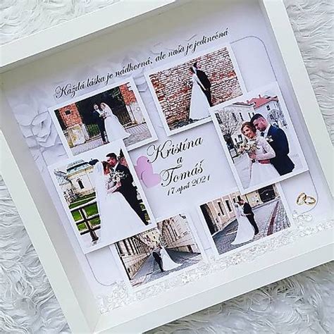 Koláž personalizovaných čokoládových darčekov s fotkami a textami