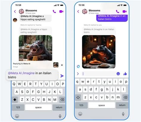 Infografika zobrazujúca rôzne funkcie Meta AI: textový chat, hlasová interakcia, generovanie obrázkov, úprava fotiek a interakcia s kamerou smartfónu