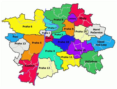 Mapa Prahy s vyznačením Pálffyho paláca