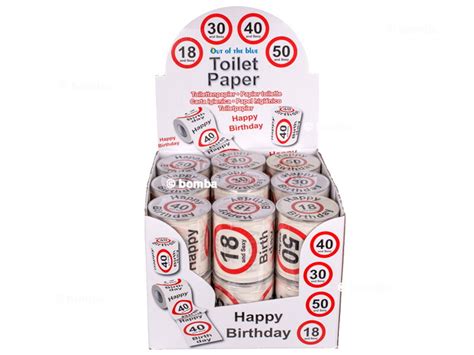 Narodeninový toaletný papier s vtipným nápisom