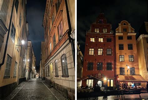 ilustračná fotografia Švédska, ulica v Štokholme s miestnymi obyvateľmi