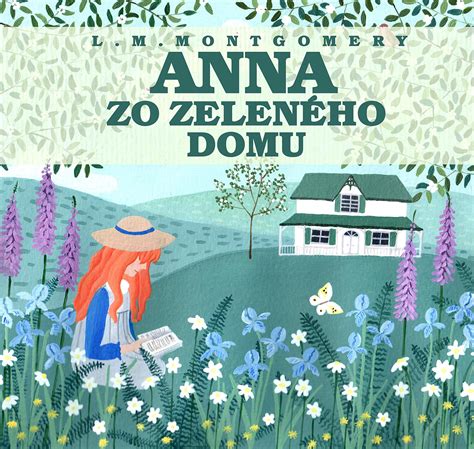 Ilustrácia zobrazujúca Annu Shirleyovú v zasneženom prostredí Zeleného domu.