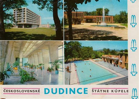 Ukážka historickej pohľadnice Dudiniec z medzivojnového obdobia.