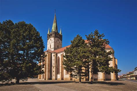 Panoráma historického centra Prešova s dominantnou Konkatedrálou sv. Mikuláša