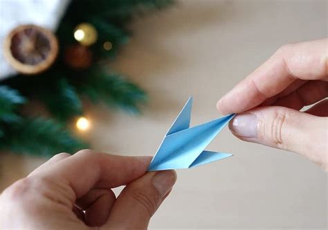 diagram postupu skladania origami hviezdy