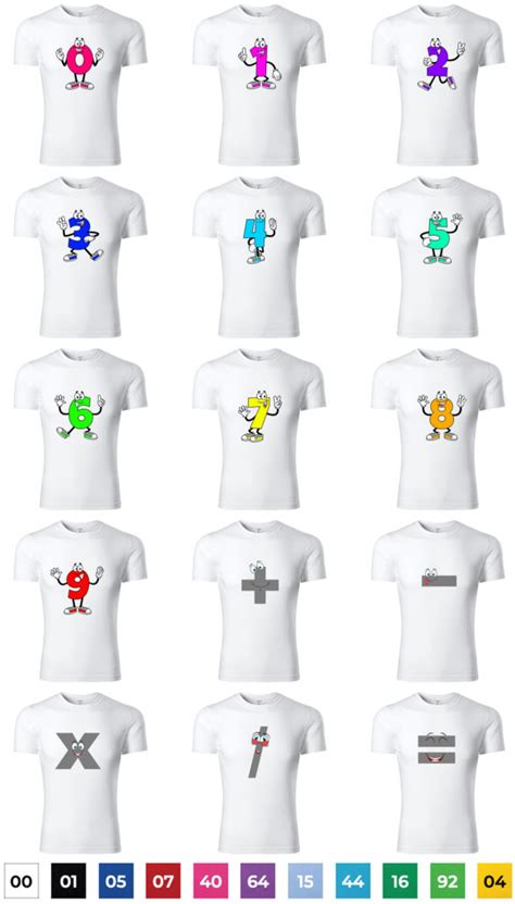 Kolekcia dámskych, pánskych a detských tričiek s rôznymi vtipnými potlačami