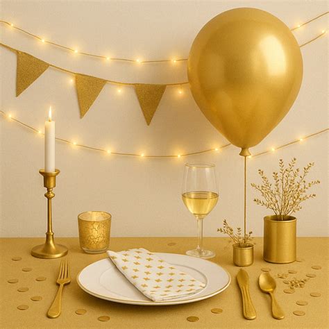 Inšpirácia: zlaté stolové dekorácie pre elegantnú oslavu