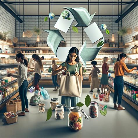 fotografia: nákup s vlastnými taškami v zero-waste obchode