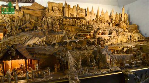 Panoramatická fotografia Slovenského betlehemu v Rajeckej Lesnej s vyznačenými dominantami