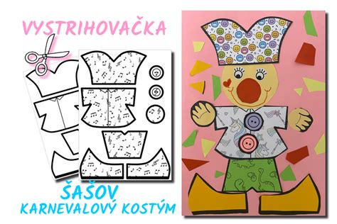 Ilustrácia rôznych DIY karnevalových masiek pre deti