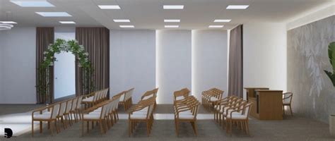 fotografia modernej obradnej siene na mestskom úrade