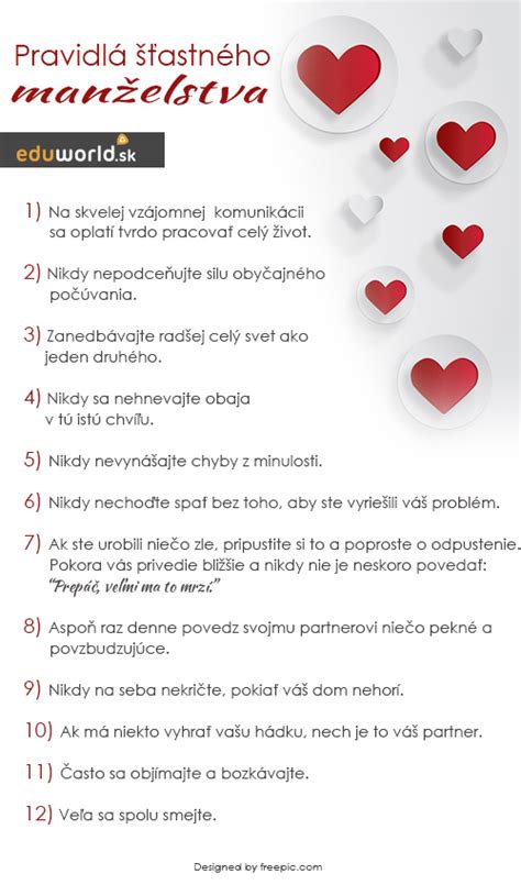 Infografika s 7 návykmi pre šťastné manželstvo (pozornosť, rituály, bezpečný priestor, otvorená komunikácia, emocionálna blízkosť, spoločné ciele, modlitba).