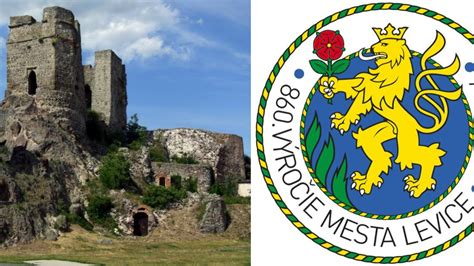Logo 860. výročia mesta Levice s dominantným levom