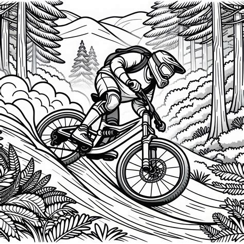 Cyklista na horskom bicykli na traile v Bike Parku Malinô Brdo