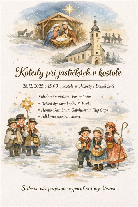 Tematické foto: Skupina detí spievajúcich koledy v kostole