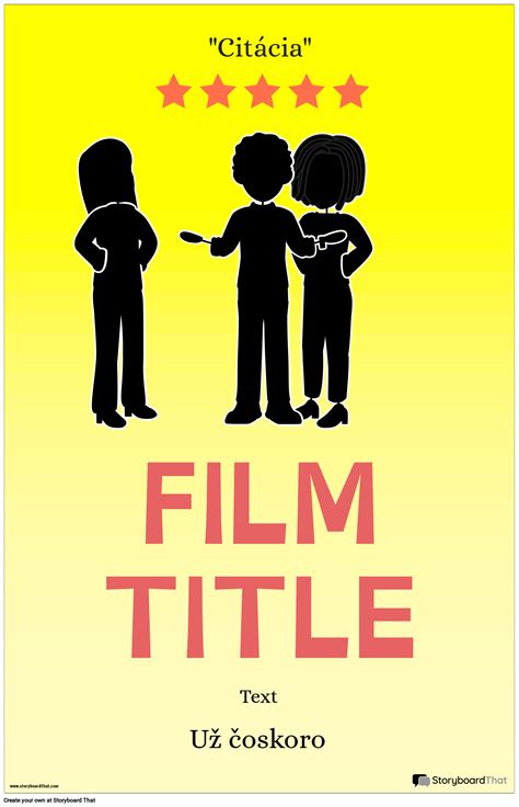 Ukážka rôznych typov pozvánok s filmovou tematikou: lístok do kina, filmový pás, plagát.