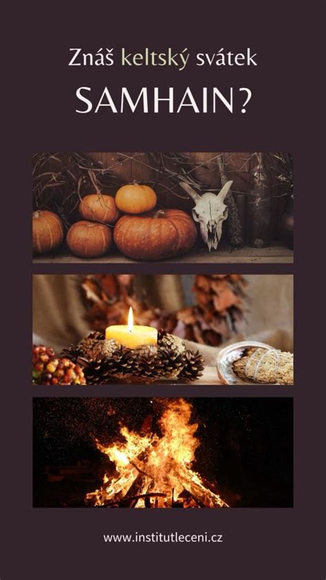 Ilustrácia znázorňujúca keltský Samhain s ohňom a postavami v tradičných odevoch