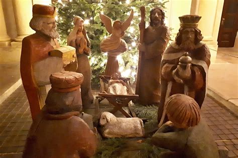 betlehem v kostole v Liptovských Sliačoch s koledníkmi