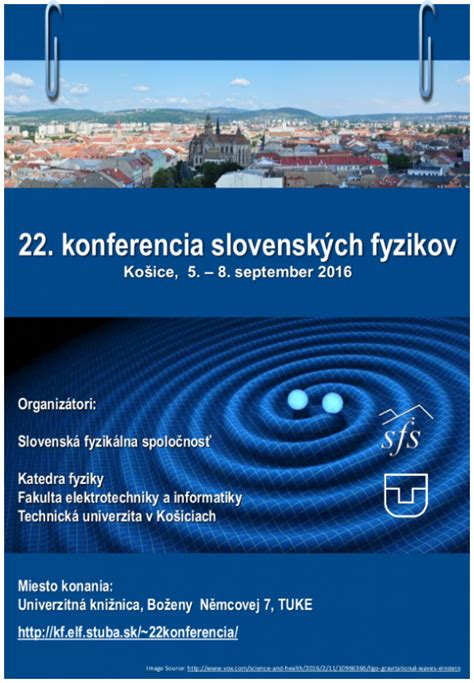 Plagát študentskej vedeckej konferencie s informáciami o termínoch a mieste konania