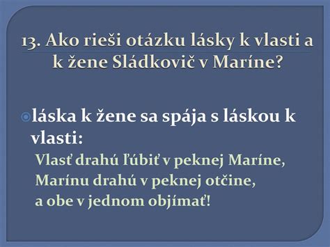 grafické znázornenie prepojenia lásky k žene a lásky k vlasti v diele