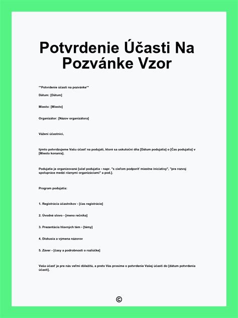 Schéma rozloženia textu na pozvánke (Dátum, Čas, Miesto a RSVP)