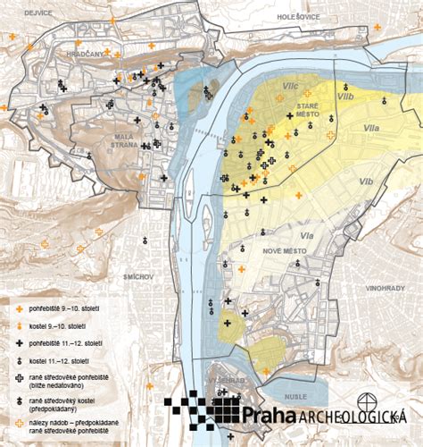 Súčasná mapa archeologických nálezísk a historických lokalít v okolí Topoľčian