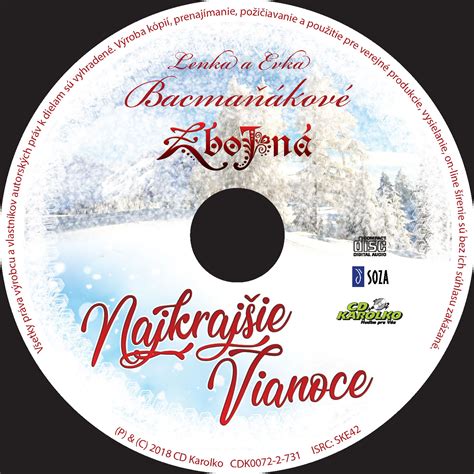 Obal vianočného CD Evky a Lenky Bacmaňákových a skupiny Zbojná