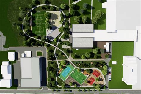 vizualizácia plánovaného multifunkčného športového areálu