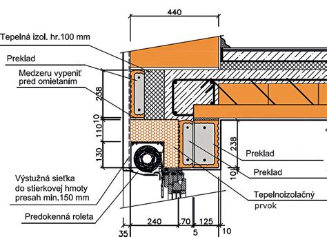 Schéma: Preklad nad okno, Debnenie, Výstuž