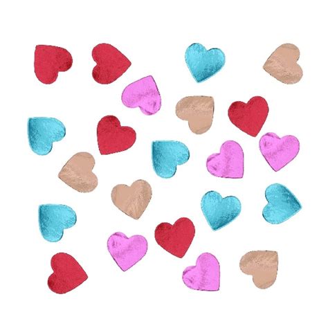 Farebné papierové srdiečka s napísanými odkazmi.