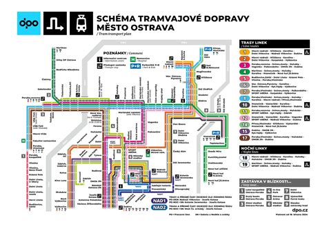 schéma dopravy v Prahe počas Silvestra so zvýraznenými trasami metra a pešími zónami