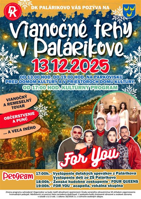 Záber na vianočné trhy a ľudových umelcov pred Domom kultúry v Detve