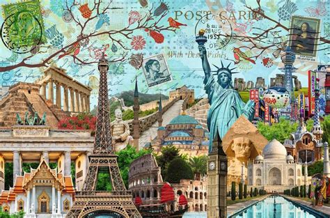 Koláž rôznych poschodových čokoládových tort s rôznymi dekoráciami (ovocie, kvety, ganache)