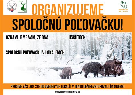Schéma plánovania poľovníckej sezóny a spoločných poľovačiek