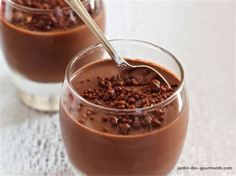 Fotografia čokoládového krému mousse au chocolat
