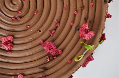 Detailná fotografia čokoládovej ganache s 