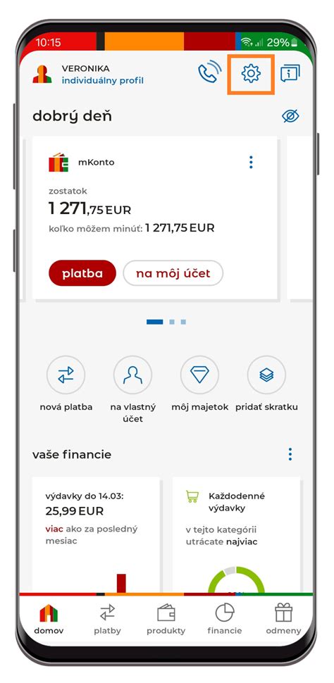 Screenshot mobilnej aplikácie Sector.sk