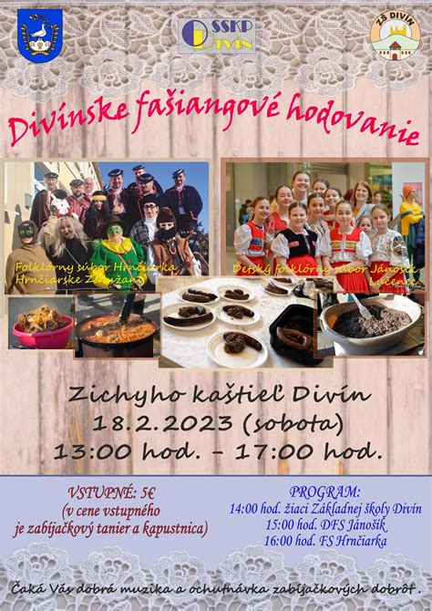 Zábavné fašiangové hodovanie a bohatý stôl so šiškami a klobásami