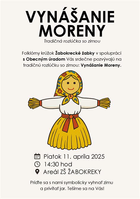 Tradičné vynášanie Moreny a jej hodenie do potoka