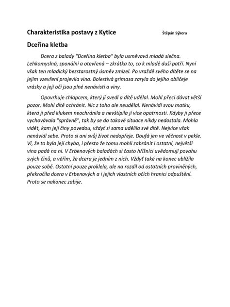 Charakteristika postavy Huga Pludka v infografike