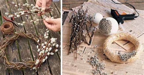 Tematické foto: Rôzne ručne vyrobené vence na dverách