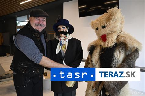 Ilustrácia tradičného fašiangového sprievodu v obci s maskami medveďa a turoňa