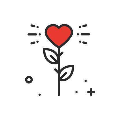 Ilustrácia tehotnej ženy alebo symbol lásky a nového života