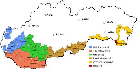 Mapa Malokarpatskej vinohradníckej oblasti s vyznačením Doľany a okolia