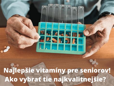 výživové doplnky pre seniorov v balení